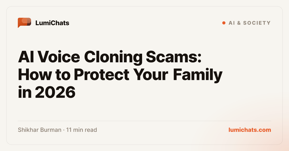 AI Voice Cloning Scams: How to Protect Your Family in 2026 | LumiChats